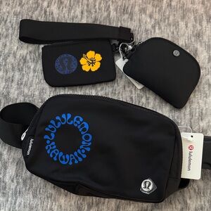 NWT lululemon athletica Hawaii belt bag and dual pouch wristlet